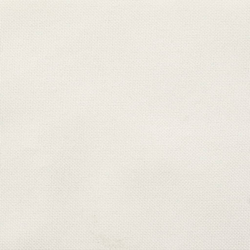 Low Back Chair Cushions Set of 2 Melange Cream 100 x 50 x 7 cm Fabric