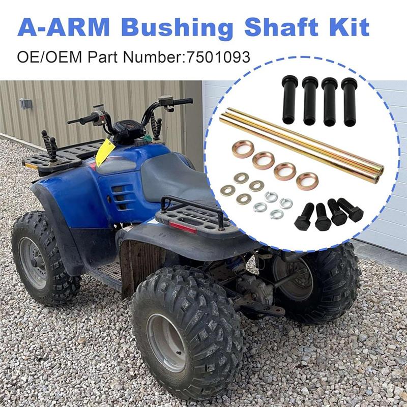 ABLZ-Front Lower A-ARM Bushing Shaft Kit 7501093 For Polaris Sportsman 400 500 570 600 700 800 Trail Blazer 250 330 400