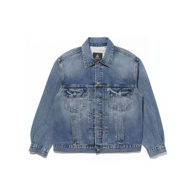Levis SS24 Silvertab Series однобортная свободная повседневная джинсовая куртка с длинным рукавом мужские куртки индиго A7307-0000
