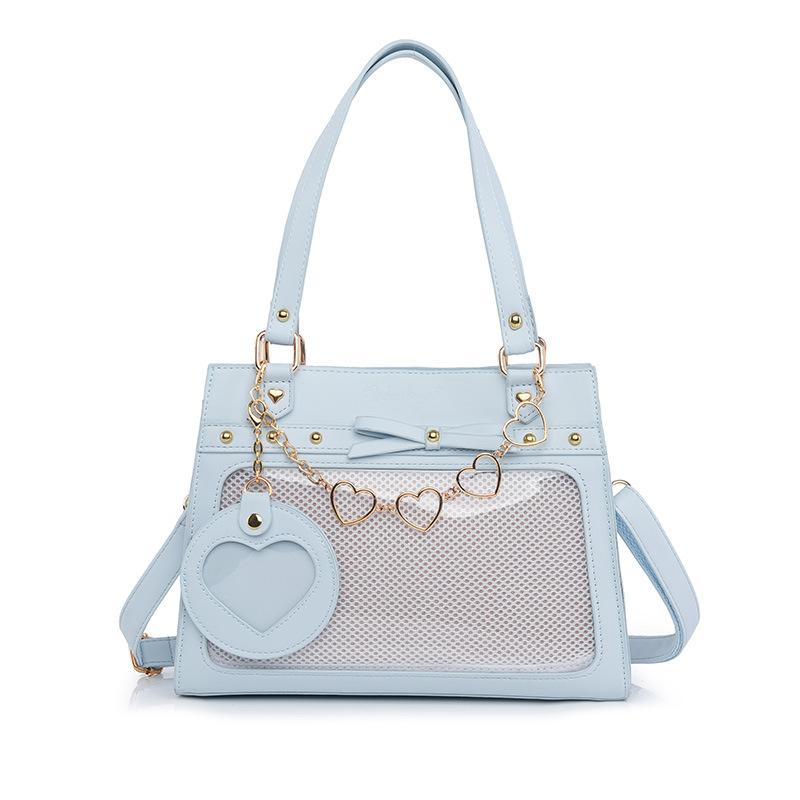 Магазин Wudong Оригинальная Повседневная Универсальная Прозрачная Сумка Кроссбоди Сумка-Болевая Сумка с Значками Второго Измерения Девушка [Текущий Ветер Возвращает Снег]