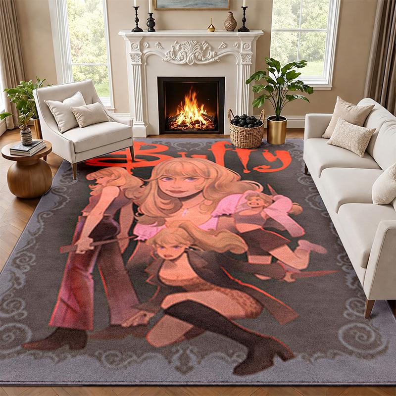 Buffy Carpet Door Mat for Living Room or Bedroom Protective Mat Under Chair Office Decoration Christmas Gift Birthday Present