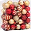50pcs Classic Christmas Ornament Set, 4cm Electroplated Painted Holiday Decor Balls for Tree for Halloween, Valentine's & Thanksgiving Celebrations