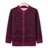 Middle-aged and Old Autumn Clothes Fleece Cardigan Grandma Autumn Thickened Coat Mother Warm Knitted Sweater Elderly Clothes