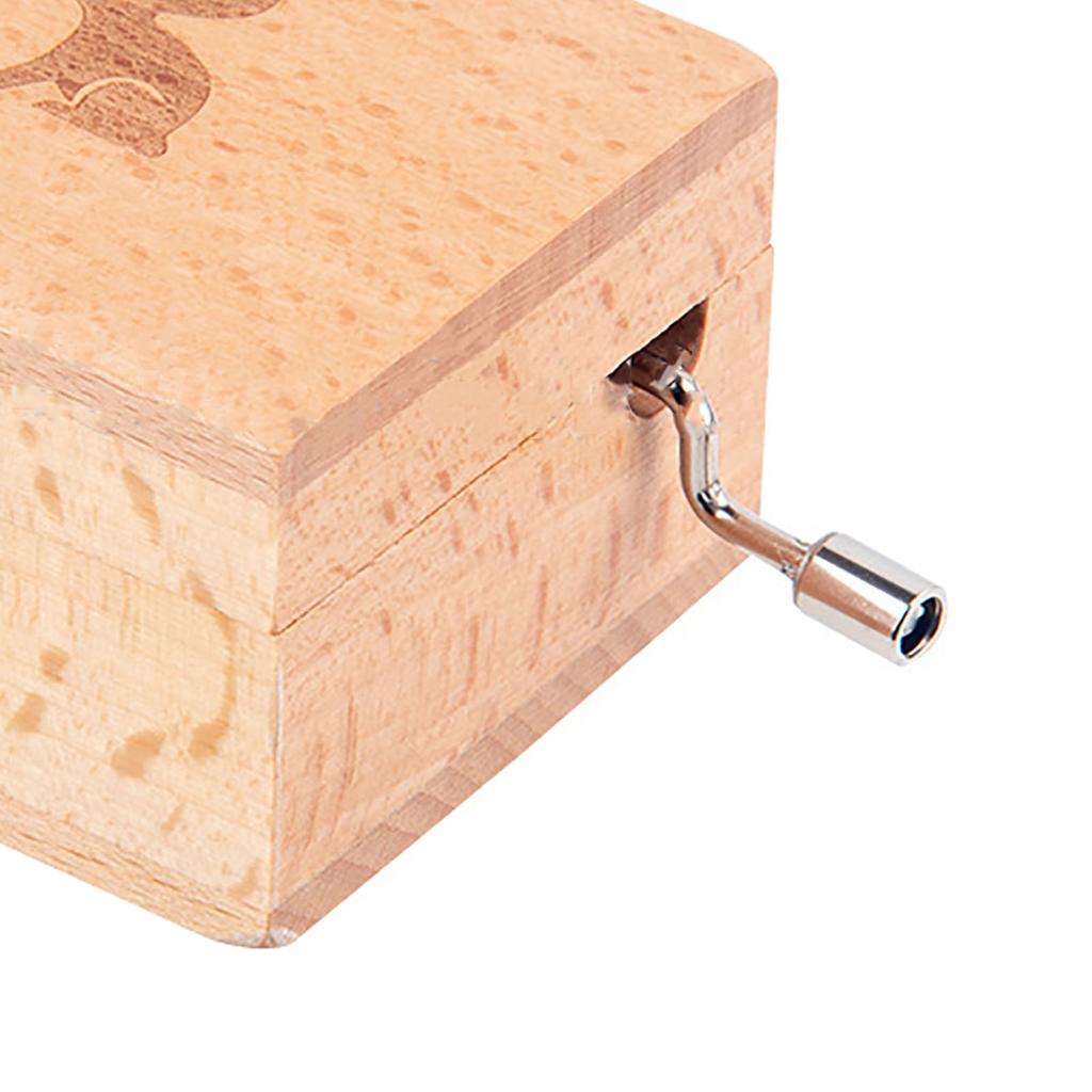 Ручная музыкальная шкатулка Чистая музыка Уникальный узор Изысканная поверхность Естественный спокойный звук для детей