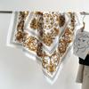 Винтажные квадратные платки 90х90 см, роскошный дизайн, женский шарф, хиджаб, повязка на голову, шейный платок, бандана, шаль, солнцезащитные накидки, фуляр, подарок