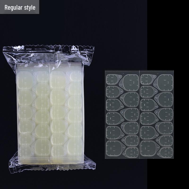 Гелевый многоразовый прозрачный двусторонний скотч для ногтей для нанесения без следов