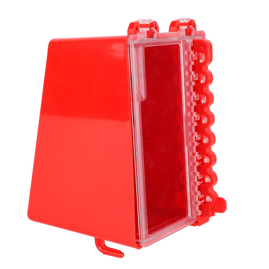 Wall Mount Lock Box 8 Hole Positions Hanging Locks Keys Combination Box with Transparent Panel