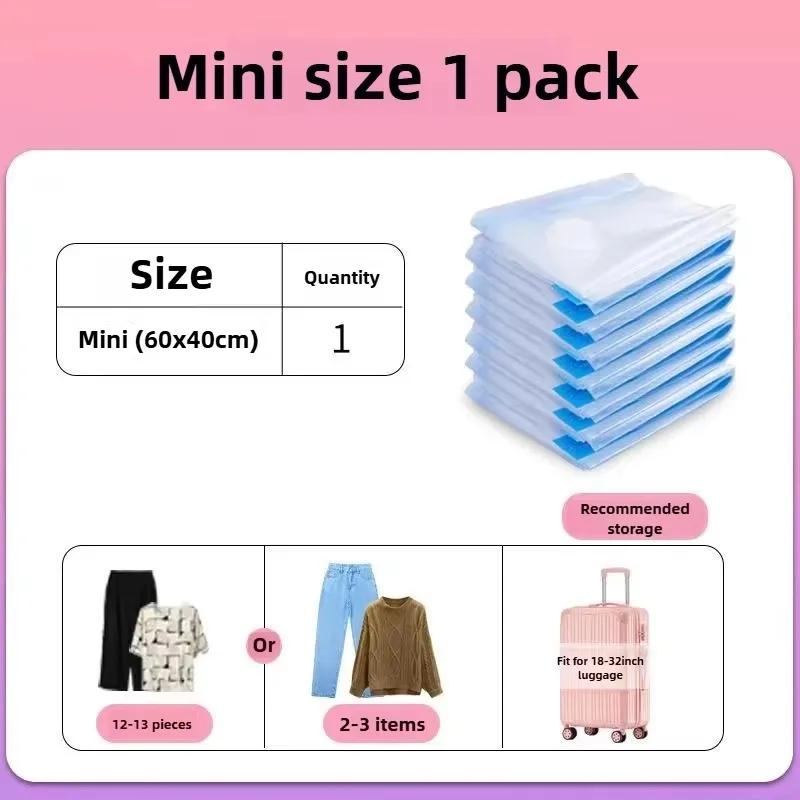 1-5 шт. Вакуумные компрессионные пакеты для хранения Пыленепроницаемые Герметичные для одежды Одеял Экономящий место Органайзер для общежитий Спален Путешествий