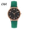 Round Dial Casual Watch Women Faux Leather Strap Watch, Quartz Lightweight Watches Ladies Formal Wristwatch, Gifts for Her Fashion Accessory