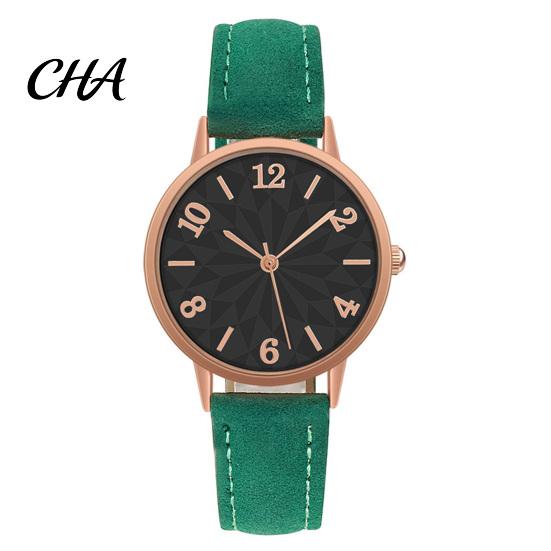 Round Dial Casual Watch Women Faux Leather Strap Watch, Quartz Lightweight Watches Ladies Formal Wristwatch, Gifts for Her Fashion Accessory