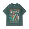275 GSM Washed T-shirts 100% Cotton One Piece V43 Brook Print Unisex Heavy Cotton T Shirt