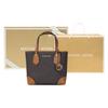 Michael Kors MK Eva Monogram Vintage Leather Tote Bag Women tote Dark-Brown 30F9GV0T1B-252
