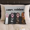 Kawaii Anime Cat Cute Decorative Room Aesthetics Pillow Case Home Decor Bedroom Sofa Bed Couch Pillow Cover 45x45