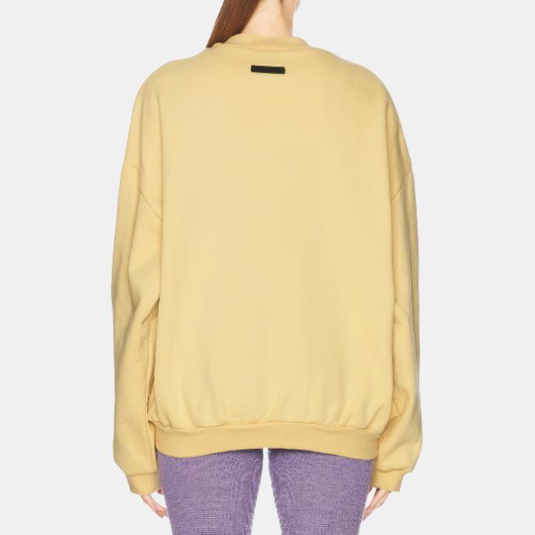 Fear of God Essentials Heavy Fleece Crewneck Amber Men Tops Yellow 192BT246233F