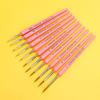 11pcs No Shedding Miniature Paint Brushes Ergonomic Handle Detailing Brush  Art Student