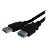 USB 3.0 A-A удлинительный кабель, 1 м - M/F - Черный USB A SuperSpeed удлинитель - M/F - USB3SEXT1MBK