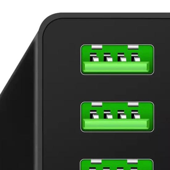 Зарядная головка 5В 3А с дисплеем, высокая совместимость, цифровая, ABS, портативная, 3 USB-порта