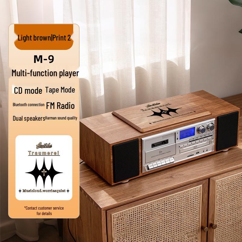 Ретро-магнитофон с CD-плеером Bluetooth, звуком качества Harman и мощным динамиком