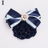 Women Satin Hair Clip With Net Bun Cover Bow Barrette Snood Hairnet Accessory