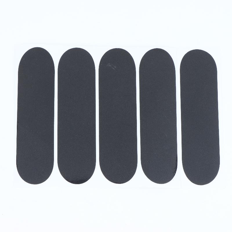 Simple Rectangle Motorcycle Reflective Stickers Invisible Black Waterproof Decals for Helmet Motorbike Safety