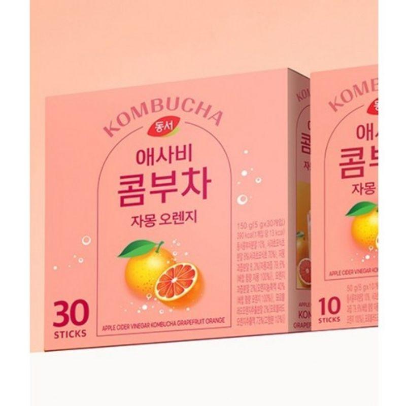 Dongsuh Яблочный уксус Комбуча Грейпфрут Апельсин 5 г X 30 Пакетиков