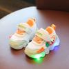 Spring and Autumn Baby Toddler Shoes Infant Children's Shoes Light Up White Shoes Baby Sports Shoes