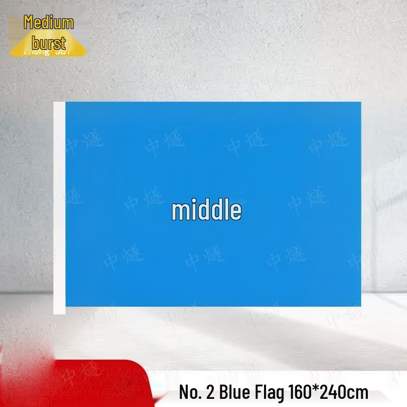 Blank Solid Blue Flag