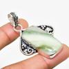 Ювелирный кулон ручной работы с покрытием из серебра 925 пробы, швейцарский зеленый опал, 2,08 дюйма