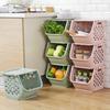 Kitchen Storage Basket Food Storage Containers Fruit Vegetables Shelf Racks Sundries Hollow Baskets Bathroom Supplies Organizer