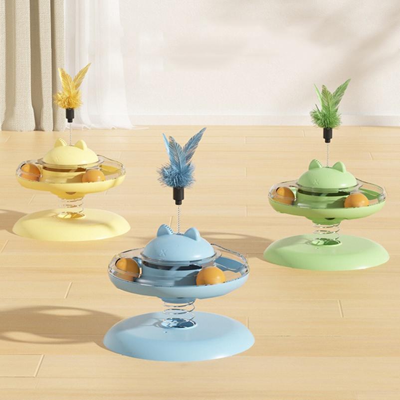 Новые популярные игрушки для кошек, игровой диск для кошек, проигрыватель для утечки еды, трекбол для кошек, палка для самоудовлетворения кошек, товары для домашних животных