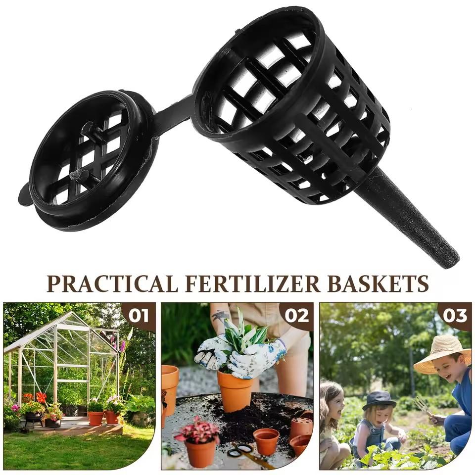 Plastic Fertilizer Mesh Basket With Lid Planting Food Net Pot Nursery Pots Garden Nutrition Cup For Orchid Bonsai