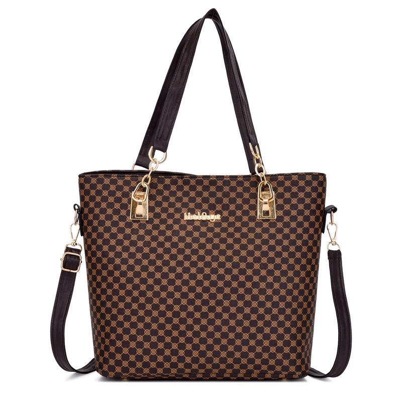 Женский многосекционный набор сумок через плечо для мамы и ребенка большой вместимости с популярным принтом