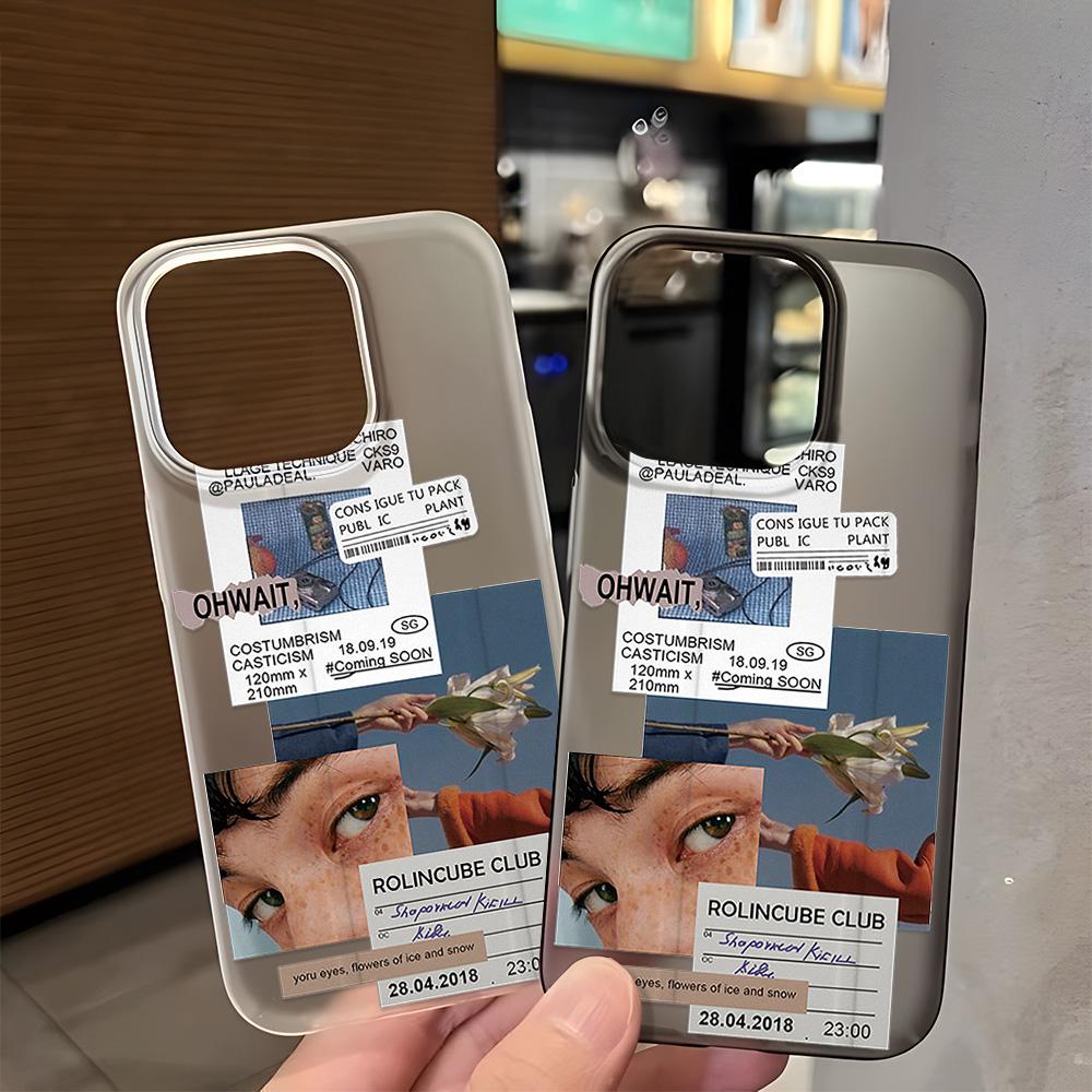 Чехлы для мобильных телефонов iPhone 11 13 15 Pro Max 12 14 Pro Max Чехол для iPhone 16 15 Plus 13 Pro 12 Mini 13 Mini Матовая текстура Нарисованные мультяшные цветы