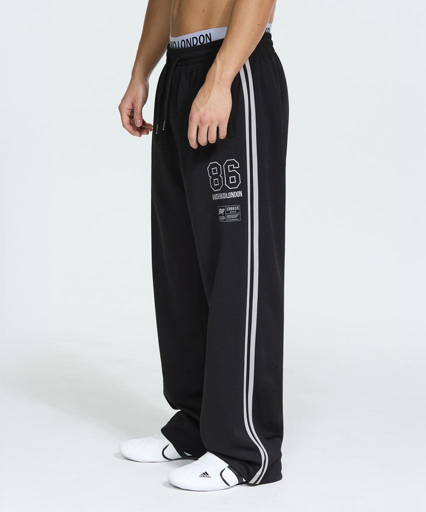 Michikoleondeonseupocheu Mesh Wide Track Pants Black