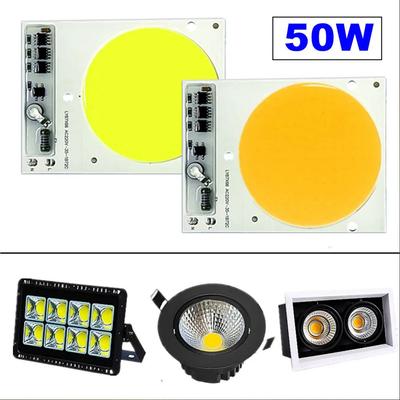 Светодиодный чип COB 30 Вт 50 Вт переменного тока 220 В Smart IC не требует драйвера лампы бусиныСветодиодная лампа для прожектора Прожекторное освещение Высокая яркость