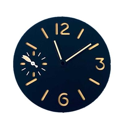 Циферблаты для часов 34,5 мм ETA6497, часовой циферблат с зеленым люминесцентным покрытием, стрелки для часов, сменные аксессуары для механизма ETA6497/ ST3600