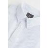 H M Easy Care sliM Fit sHirt wHite Black Dot 0976709002