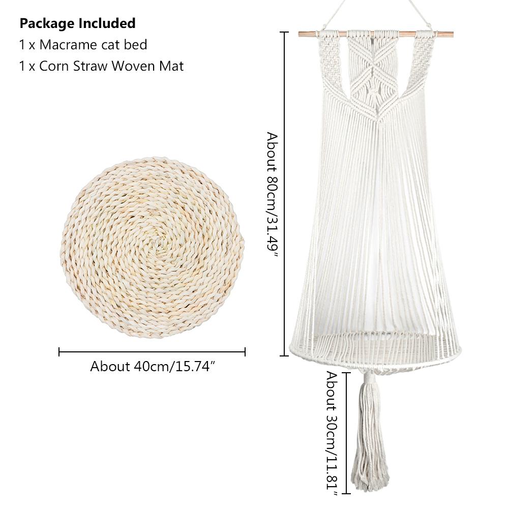 Качели для кошек, подвесная корзина с ковриком, хлопчатобумажная веревка, домик для домашних животных, гамак для кошек, игрушка