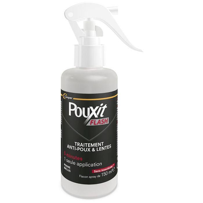 Pouxit Flash Spray Anti-Poux et Lentes 5 мин. 100% эффективность 2 x 150 мл, специальное предложение