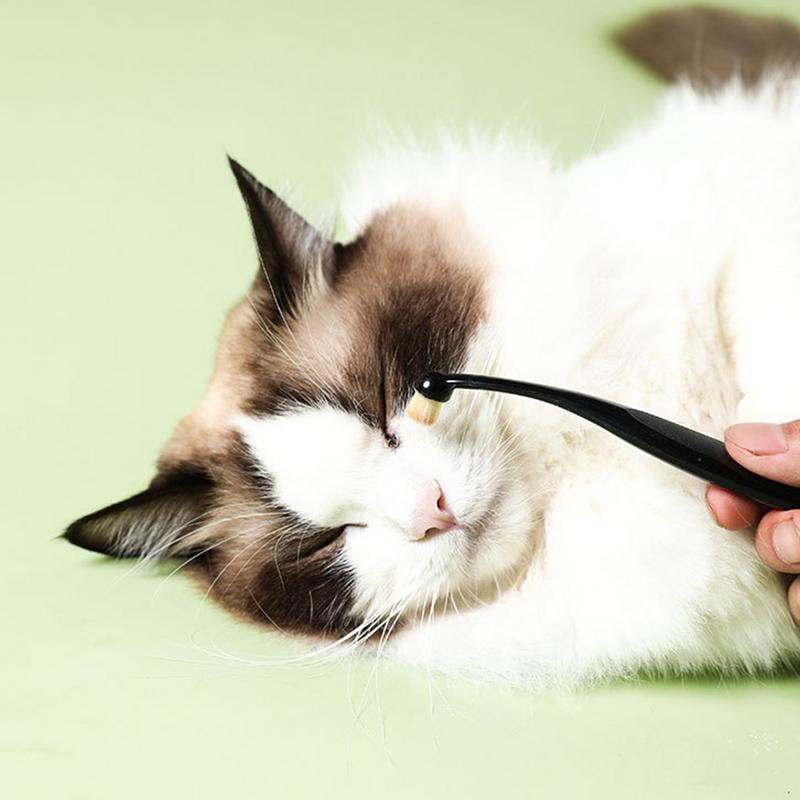 30g Pet Eye Tear Stain Remover Powder Natural Safe Apply Around Eyes Absorber Repel For Cat Dry Staining With Tear Stain Brush