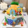 Фигурка Губки Боба Мультяшные Принадлежности для Вечеринки DIY Украшения для Детей