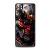 Чехол для телефона Japan Samurai Oni Mask для Xiaomi Redmi Note 14 13 5G 10 11 12 Pro Plus 4G 14C 13C 12C 10C Черный