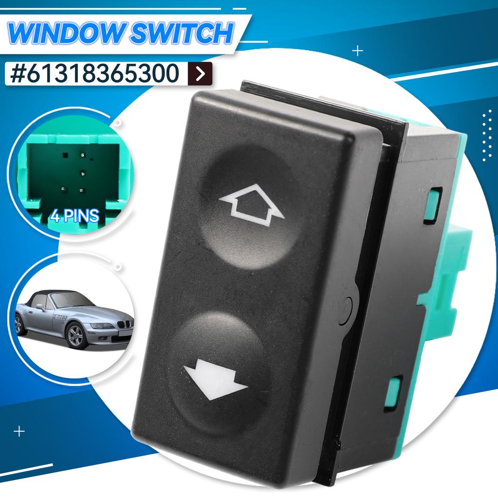 61318365300 Электрический переключатель люка для окна автомобиля, одна кнопка, подходит для BMW E36 318i 318is 325i 328i M3 Z3 Аксессуары