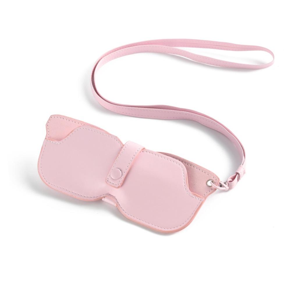 Portable Sunglasses Storage Clip Solid Color Eyeglasses Case  Sunglasses Pouch