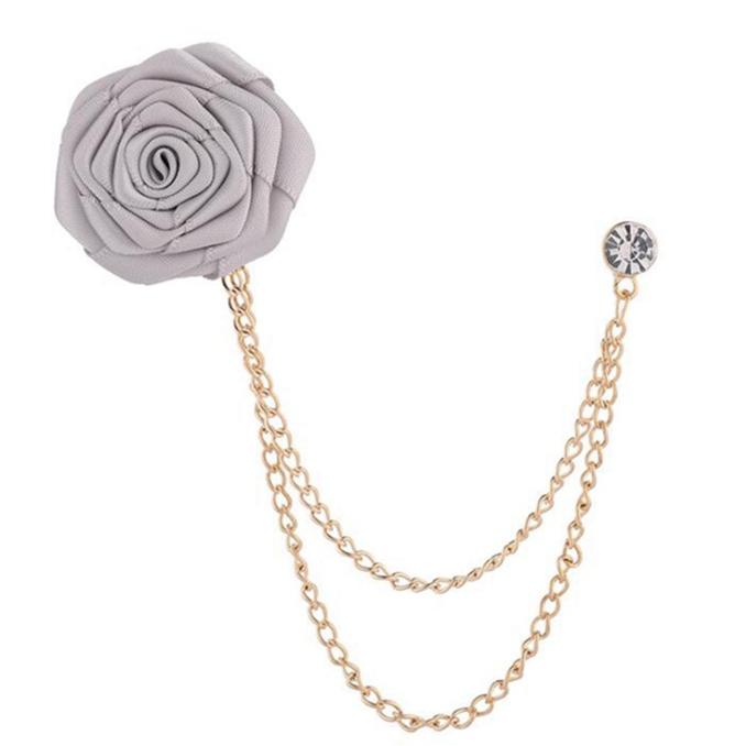 Свадебная брошь для жениха, брошь ручной работы с цветком розы, булавка для лацкана, мужская брошь для костюма