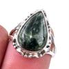 Natural Seraphinite Gemstone 925 Solid Sterling Silver Jewelry Ring Size 6 V8Y65