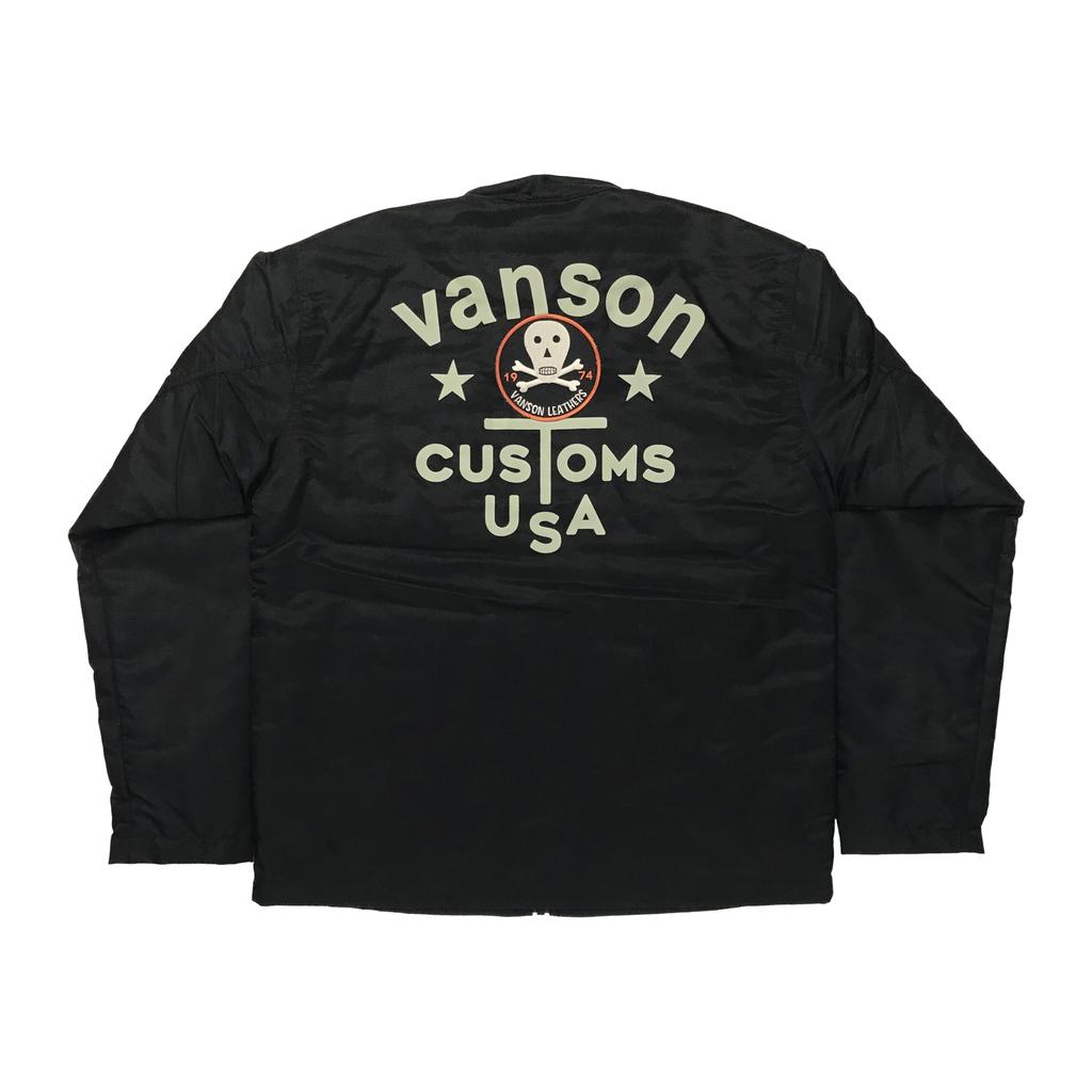 Куртка гоночная нейлоновая CUSTOMS [Banson] -884V343- (JP, Алфавит, XL, Черный)