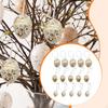 15x Золотых Пасхальных Яиц Подвесные Украшения Украшения для Елки Многофункциональные для Окна Вечеринки