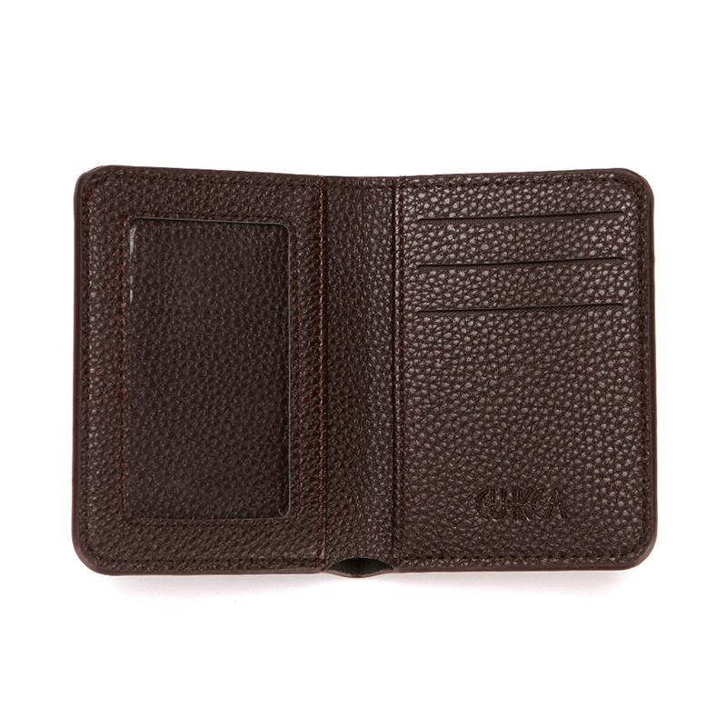 Pu Leather Men Wallet Thin Small Credit Card Holder Lychee Pattern Coin Purse