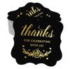 Inkdotpot Real Gold Foil Thanks For Celebrating With Us Bridal Shower-Baby Shower-Retirement-Wedding-Birthday Tags